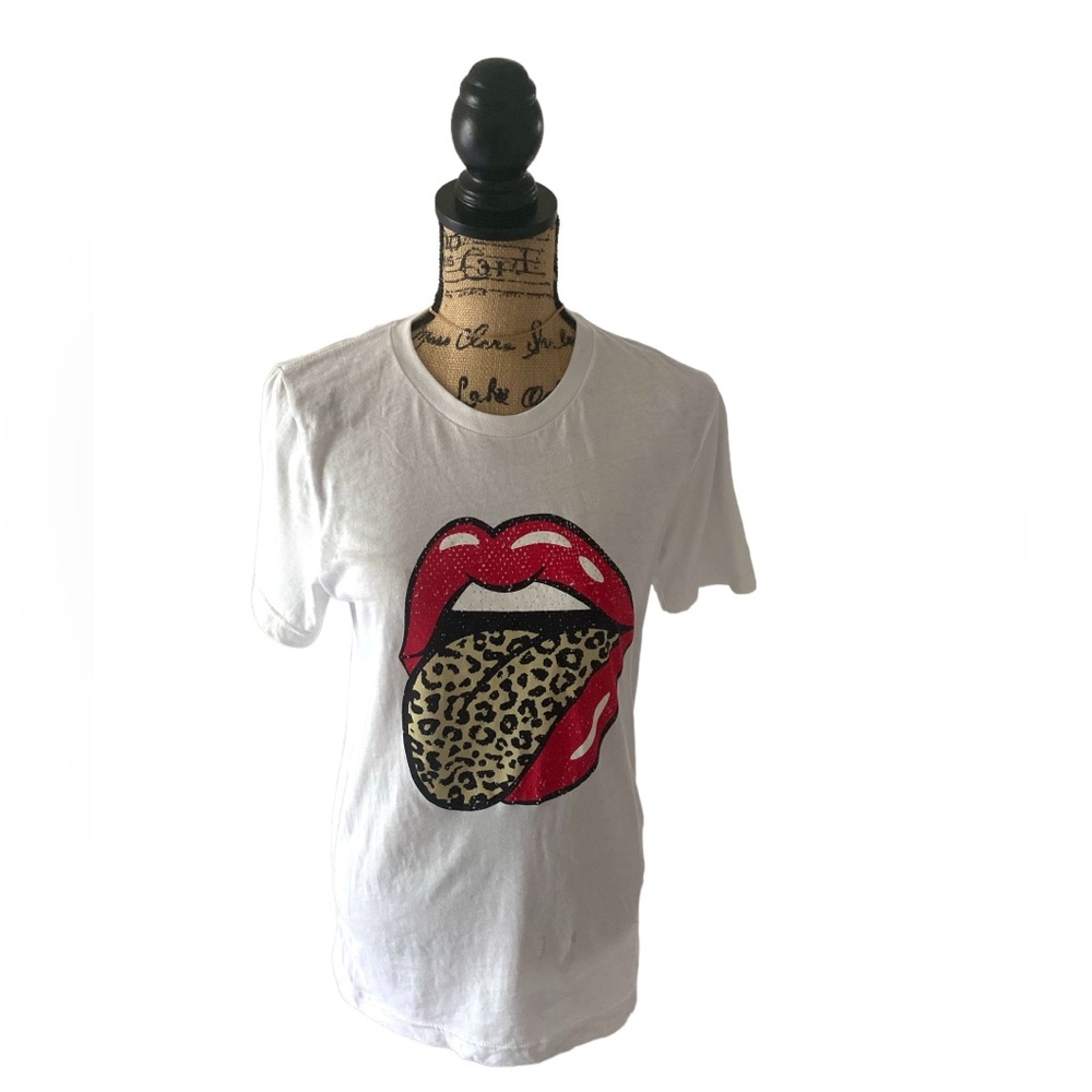 Lips Tee. Size Small shown.